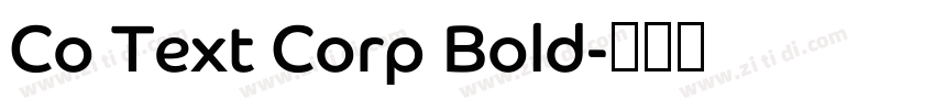 Co Text Corp Bold字体转换
